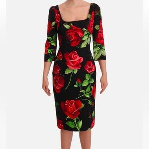 Dolce floral midi dress